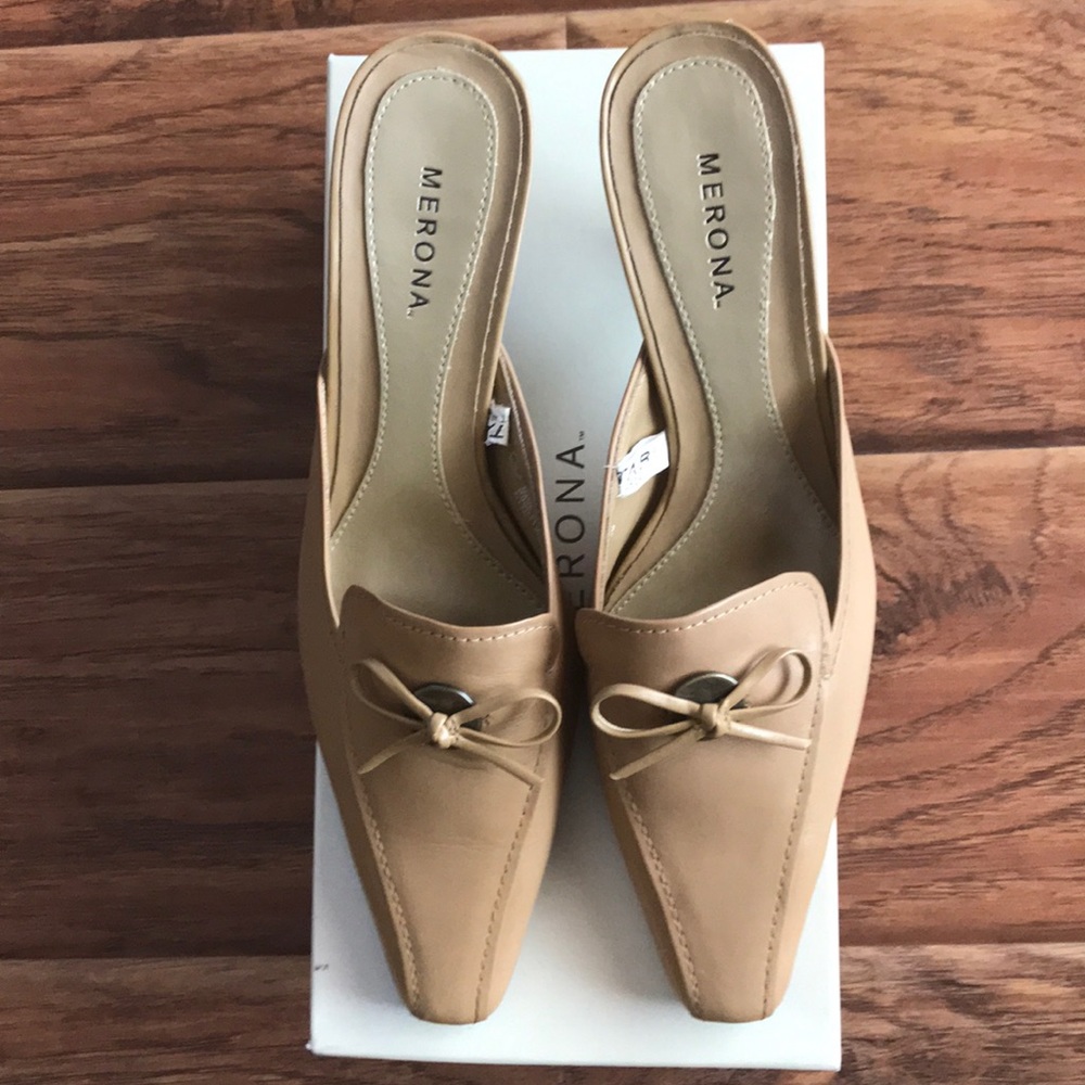 Size 6 Merona Allyn Mules.